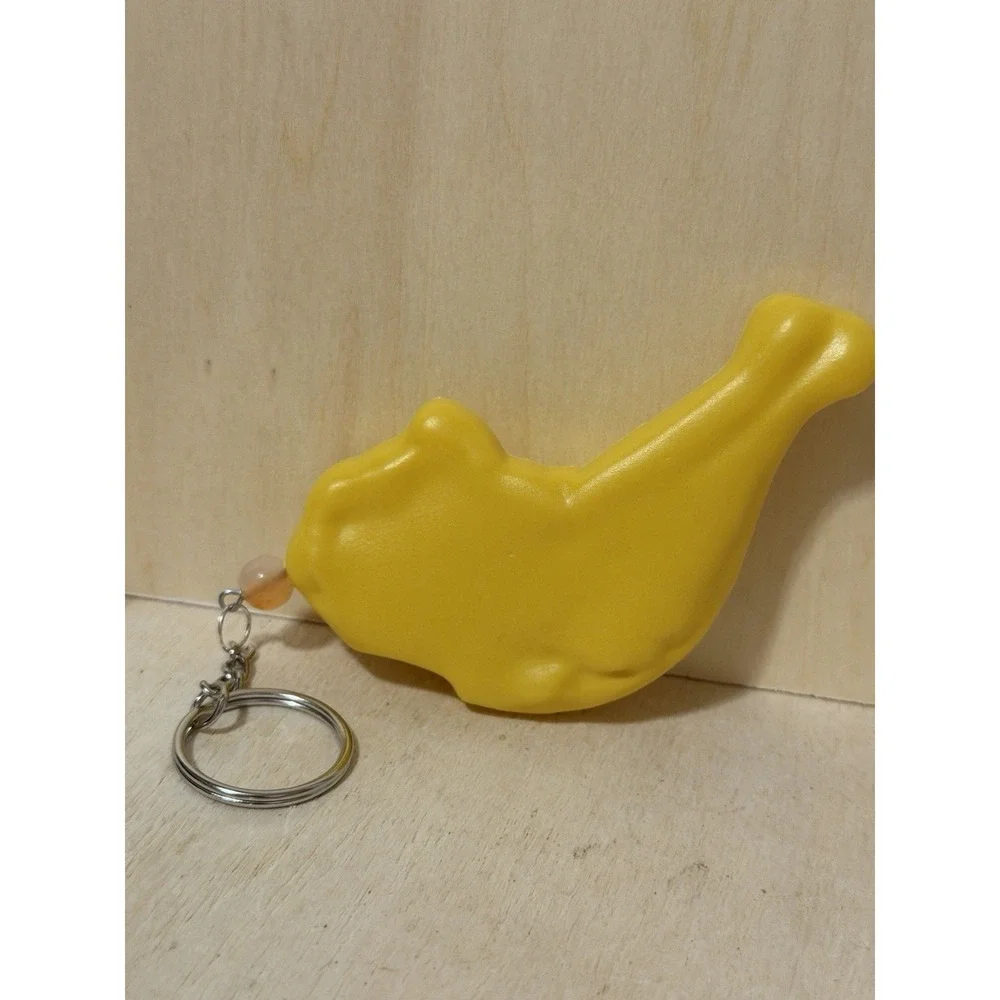 Chicken Leg Keychain Upcycled Toy